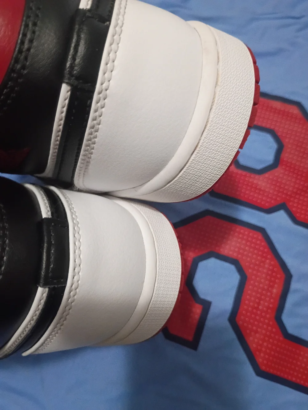 Flame Nike Air Men Mid 1 Clean White Jordan Like New